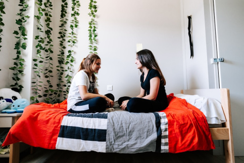 Chambre d'une élève de l'internat