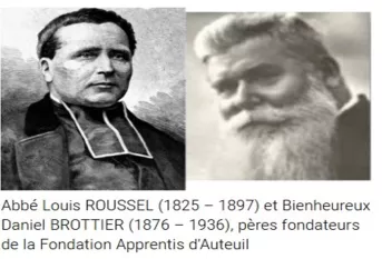 Abbé L.Rousel et Père Brottier