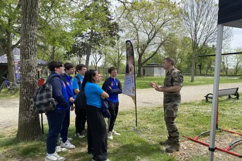 Nos cadets au Forum des métiers de la défense